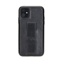 iPhone 11 Genuine Leather Slim Case with Stand – Rock Cover Stand
