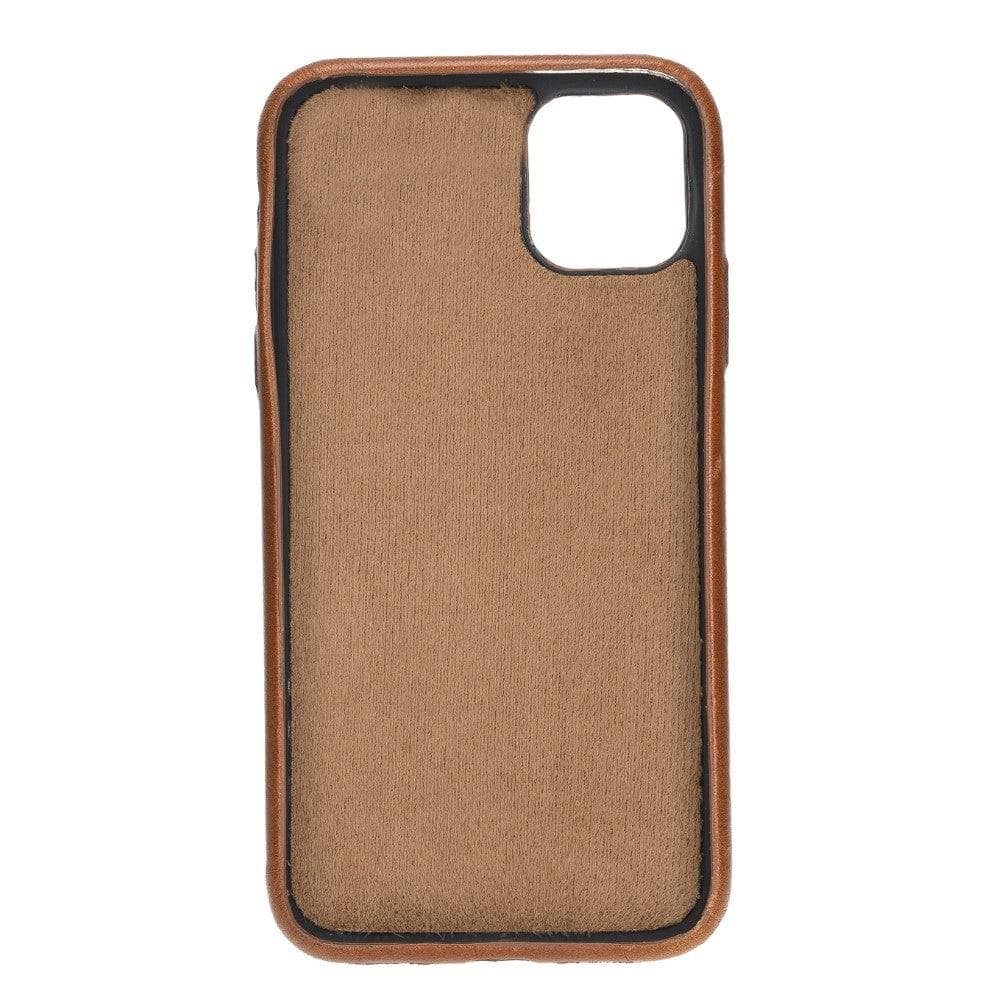 iPhone 11 Genuine Leather Slim Case with Stand – Rock Cover Stand