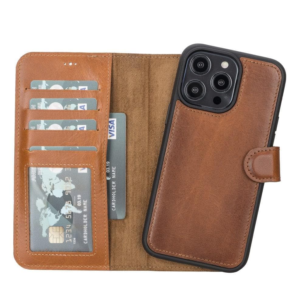 iPhone 14 Pro Leather Wallet Case Detachable RFID MagSafe – Magic