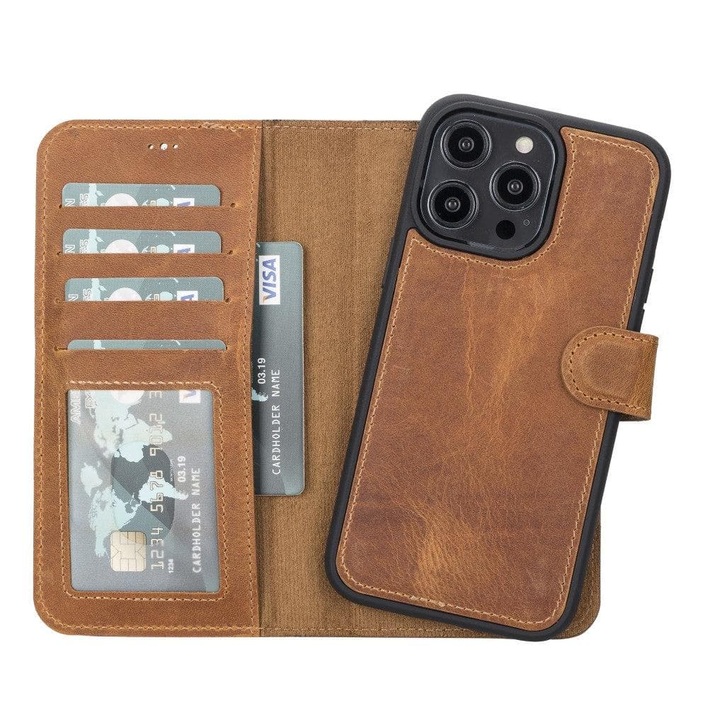 iPhone 14 Pro Max Leather Wallet Case Detachable RFID MagSafe – Magic