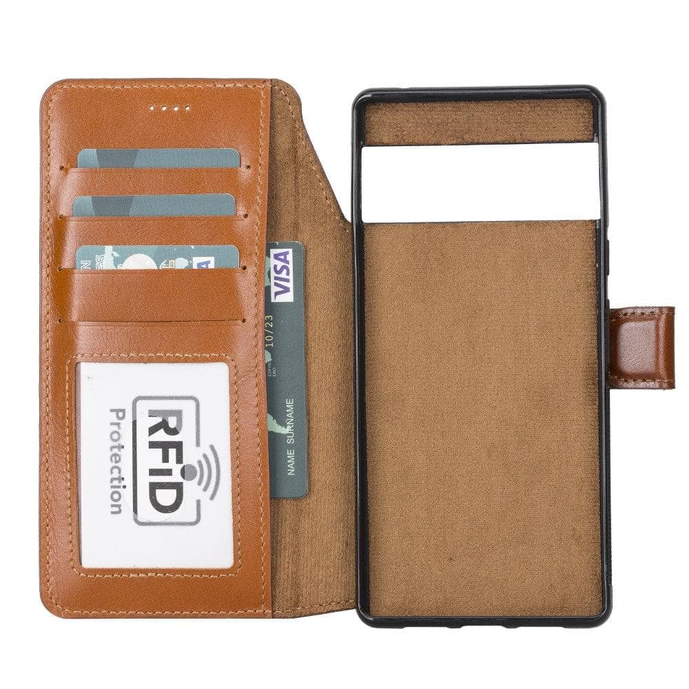 Google Pixel 6 Pro Leather Wallet Case Detachable RFID – Magic