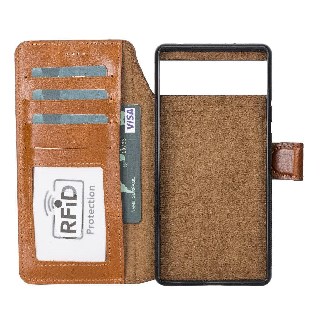 Google Pixel 6 Pro Leather Wallet Case Detachable RFID – Magic