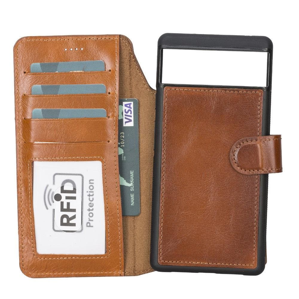Google Pixel 6 Pro Leather Wallet Case Detachable RFID – Magic