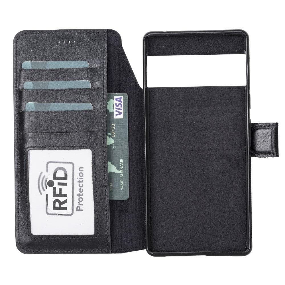 Google Pixel 6 Pro Leather Wallet Case Detachable RFID – Magic