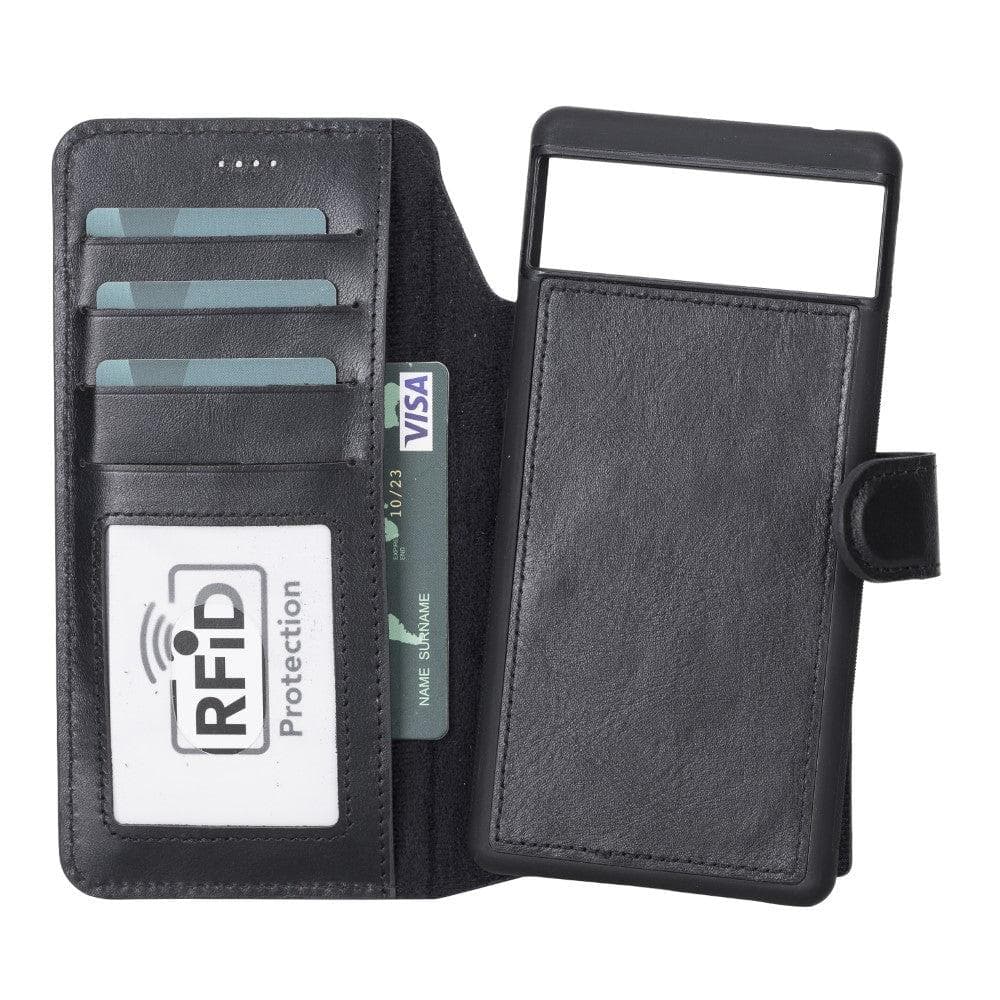 Google Pixel 6 Pro Leather Wallet Case Detachable RFID – Magic