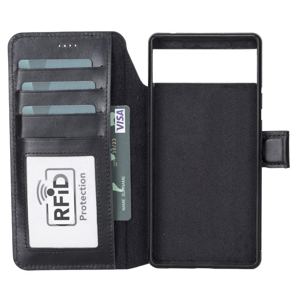 Google Pixel 6 Pro Leather Wallet Case Detachable RFID – Magic