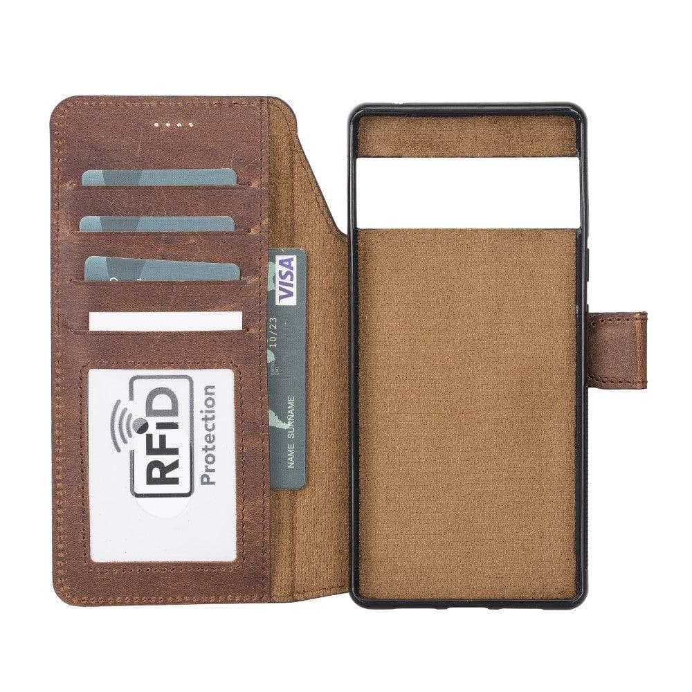 Google Pixel 6 Pro Leather Wallet Case Detachable RFID – Magic