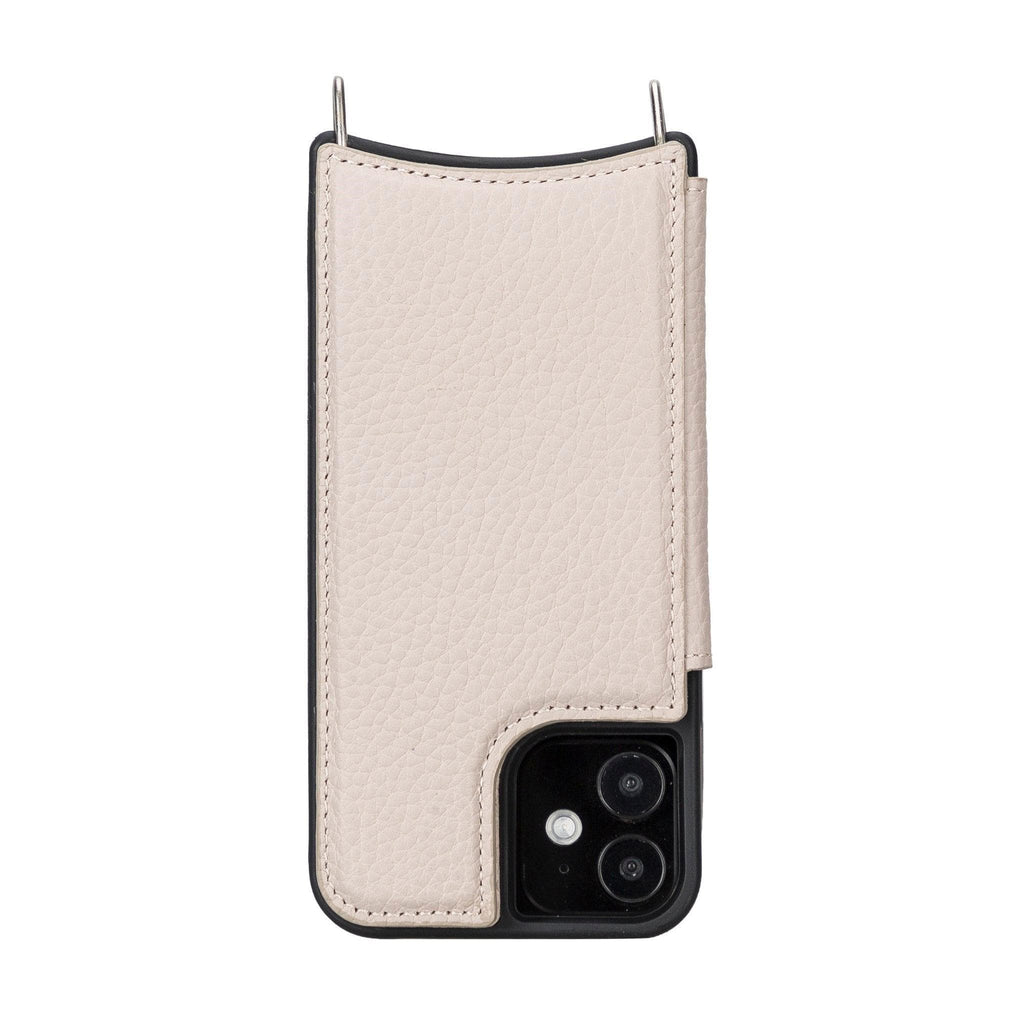 iPhone 12 / 12 Pro Leather Wallet Case with Shoulder Strap – Saff