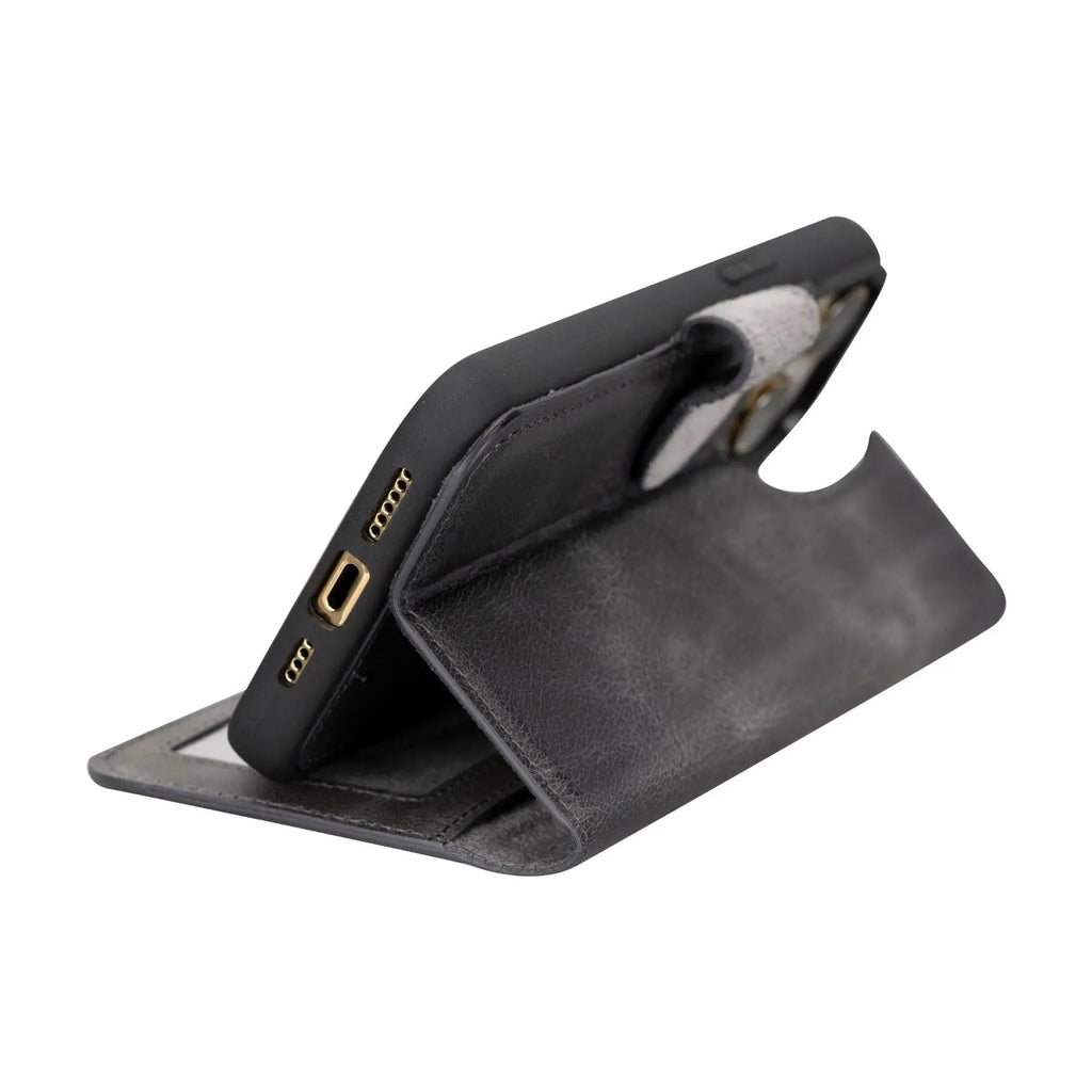 iPhone 15 Pro Leather Wallet Case Detachable RFID MagSafe – Magic Series