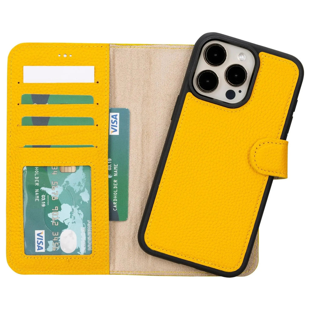 iPhone 15 Leather Wallet Case Detachable RFID MagSafe – Magic Series