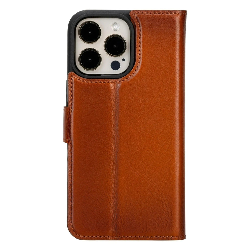 iPhone 15 Pro Max Leather Wallet Case Detachable RFID MagSafe – Magic Series