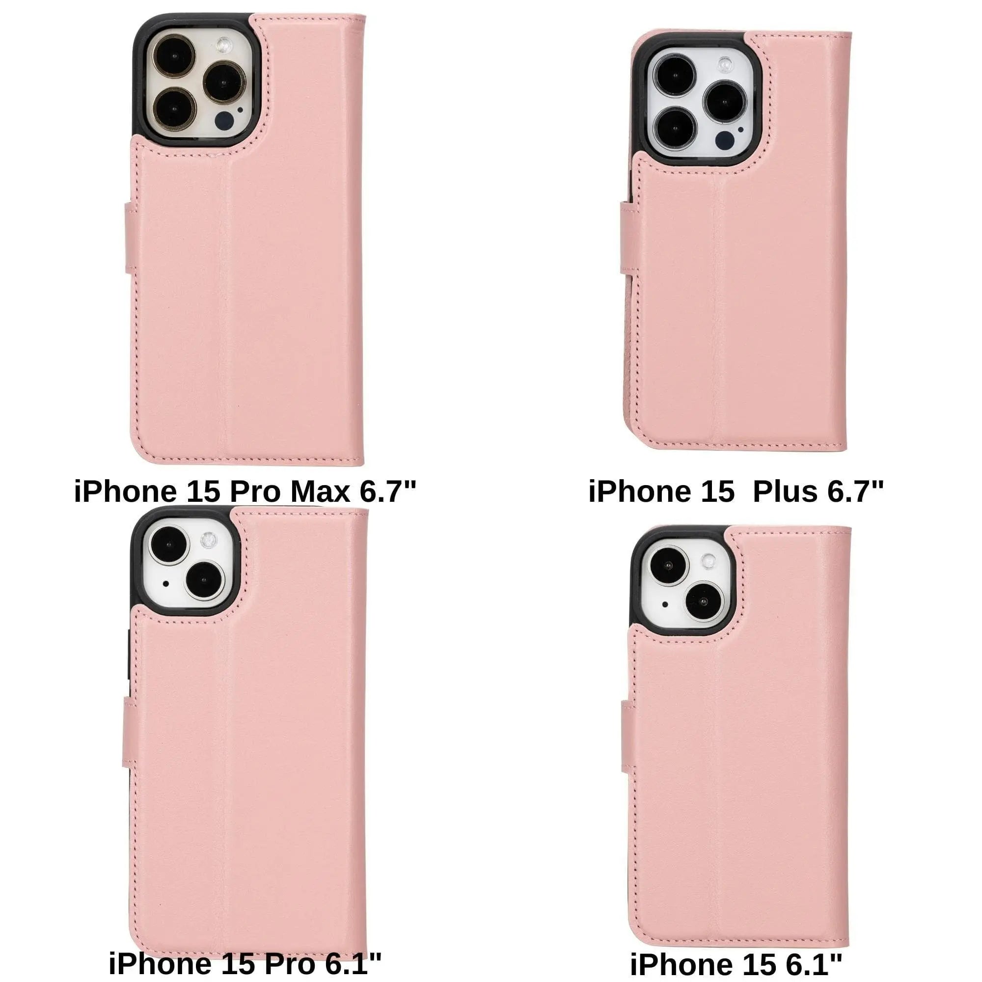 iPhone 15 Plus Leather Wallet Case Detachable RFID MagSafe – Magic Series