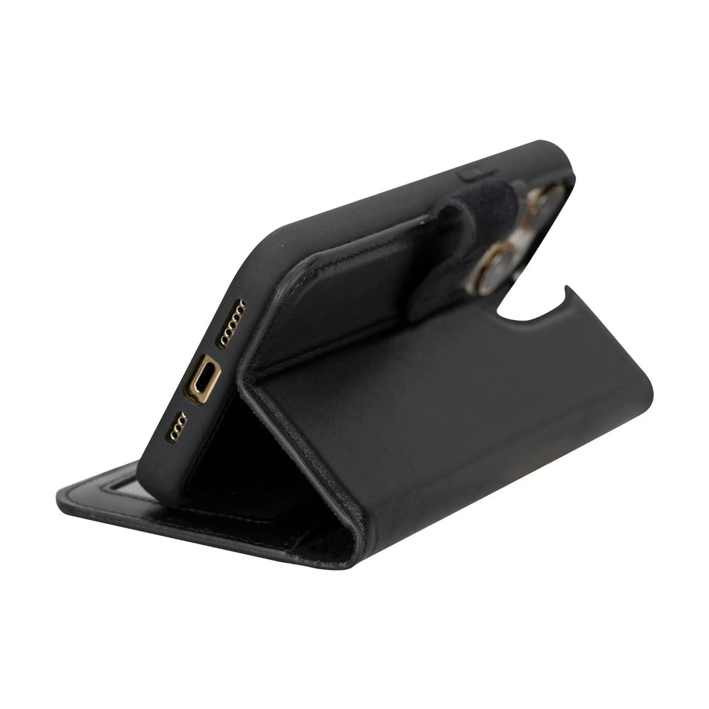 iPhone 15 Pro Max Leather Wallet Case Detachable RFID MagSafe – Magic Series