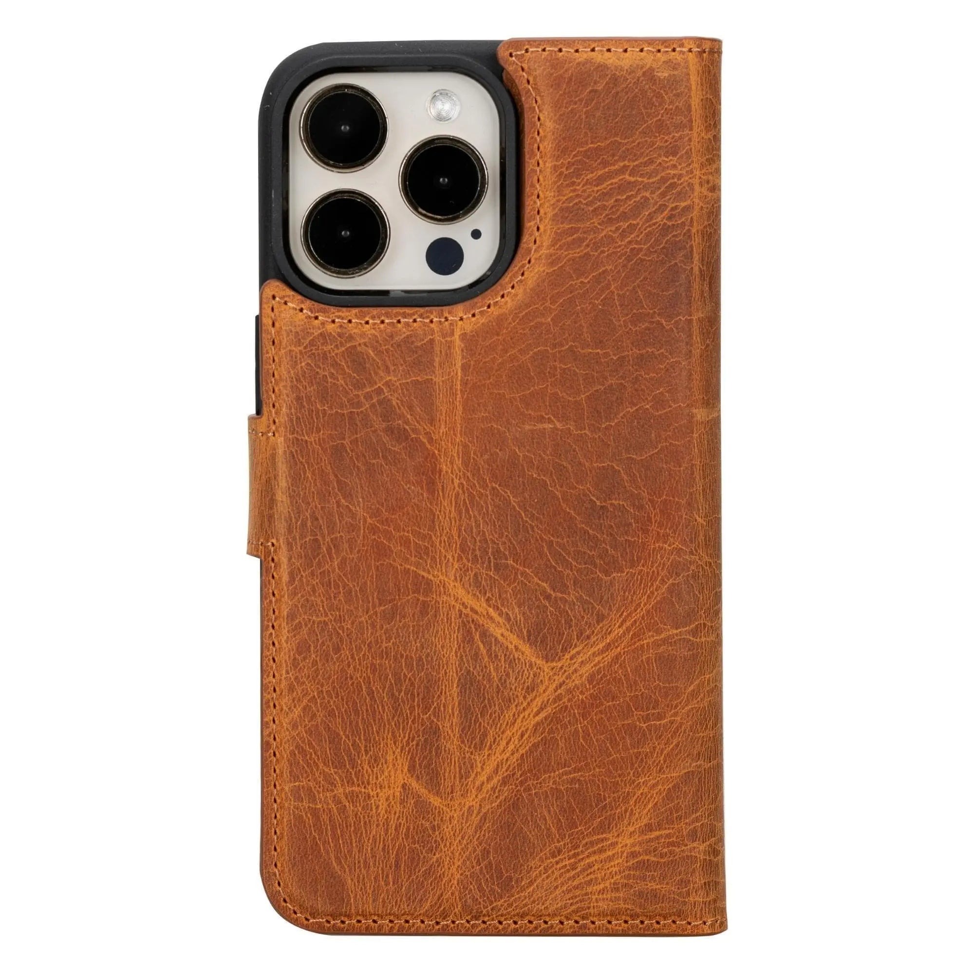 iPhone 15 Pro Max Leather Wallet Case Detachable RFID MagSafe – Magic Series