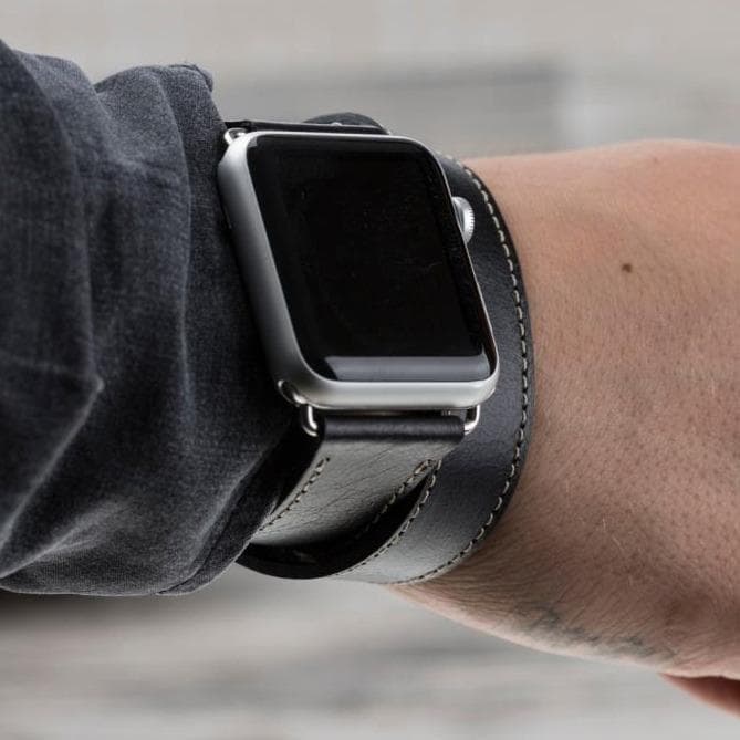 Double Tour Leather Apple Watch Band