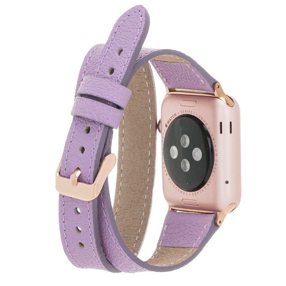 Quantum Slim Double Tour Apple Watch Leather Band