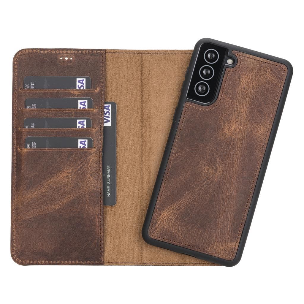 Samsung Galaxy S21 Plus Leather Wallet Case Detachable RFID – Magic