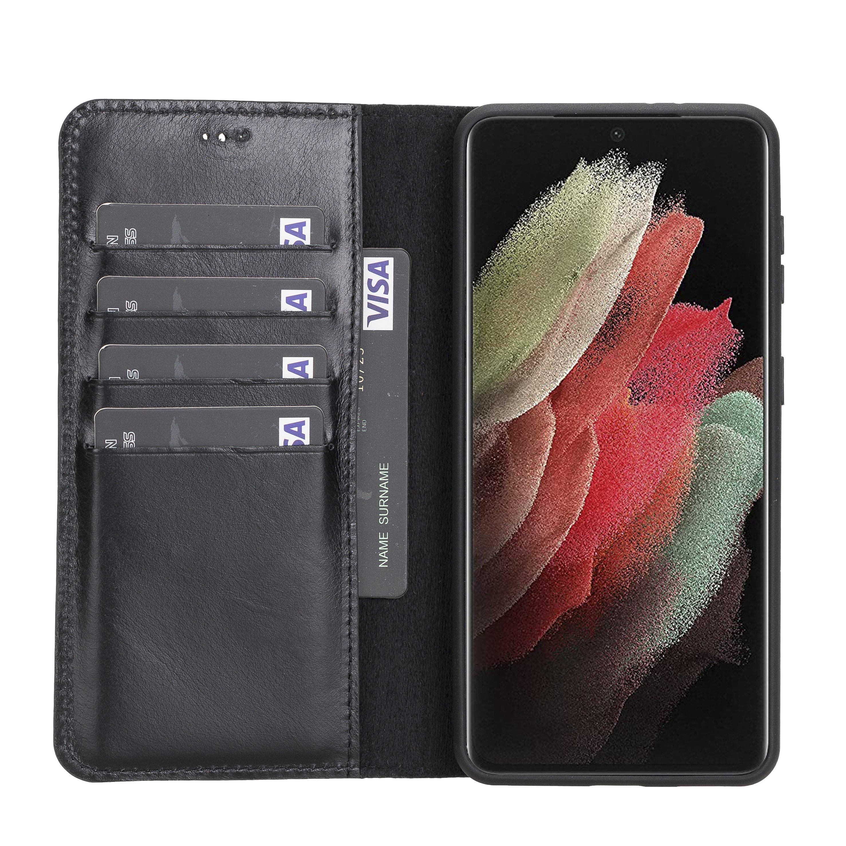 Samsung Galaxy S21 Ultra Leather Wallet Case Detachable RFID – Magic