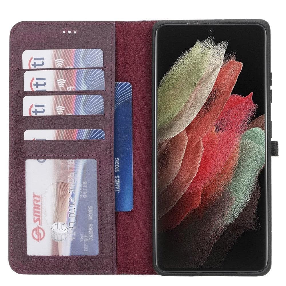 Samsung Galaxy S21 Ultra Leather Wallet Case Detachable RFID – Magic