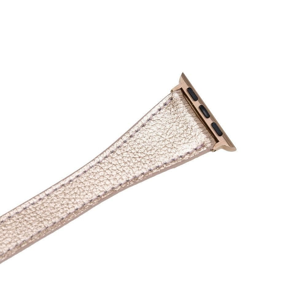 Quantum Slim Leather Double Tour Apple Watch Band