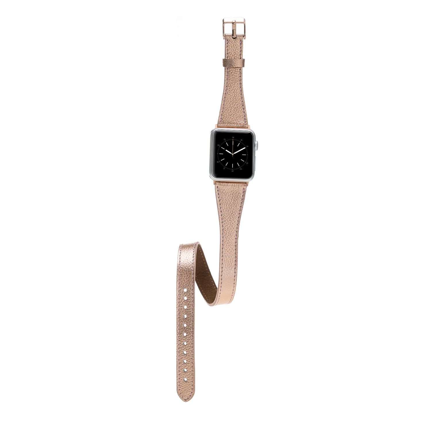 Quantum Slim Leather Double Tour Apple Watch Band