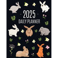 Rabbit Planner 2025: Cute Year Organizer with Bunnies: For an Easy Overview of All Your Appointments! Beautiful Hare Scheduler: January-Dec - Paperback