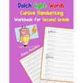 Dolch Sight Words Cursive Handwriting Workbook for Second Grade: Learning cursive handwriting workbook for kids - Paperback