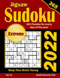 2022 Jigsaw Sudoku: 365 Extreme Puzzles for Every Day of the Year: Keep Your Brain Young - Paperback