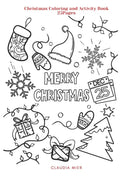 Merry Christmas: Christmas Coloring and Activity Book: 25Pages - Paperback