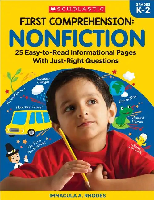First Comprehension: Nonfiction: 25 Easy-To-Read Informational Pages with Just-Right Questions - Paperback