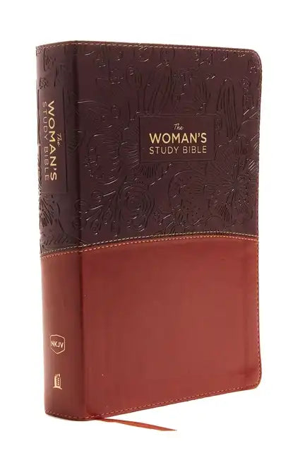 The NKJV, Woman's Study Bible, Fully Revised, Imitation Leather, Brown/Burgundy, Full-Color: Receiving God's Truth for Balance, Hope, and Transformati - Imitation Leather