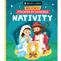 Brain Games - My First Sticker by Number: Nativity - Includes the Story of Jesus's Birth - Spiral