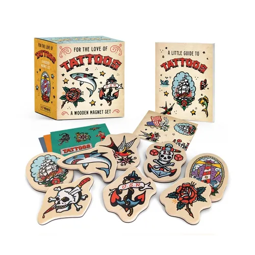 For the Love of Tattoos: A Wooden Magnet Set - Paperback