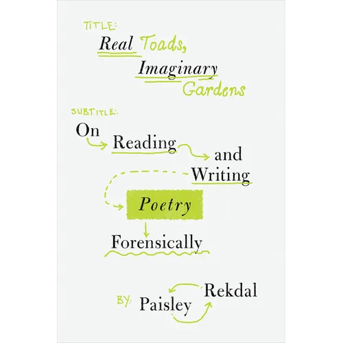 Real Toads, Imaginary Gardens: On Reading and Writing Poetry Forensically - Paperback