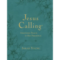 Jesus Calling, Large Text Teal Leathersoft, with Full Scriptures: Enjoying Peace in His Presence (a 365-Day Devotional) - Imitation Leather