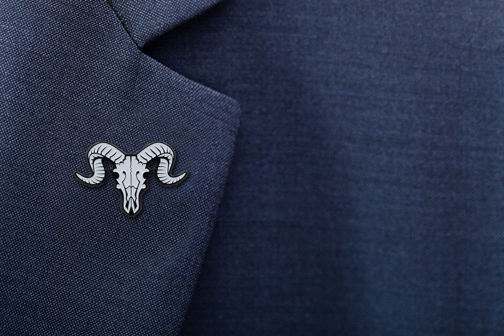 Ram Skull Pin - Occult / Baphomet Enamel Pin