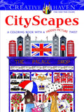 Creative Haven Cityscapes: A Coloring Book with a Hidden Picture Twist - Paperback