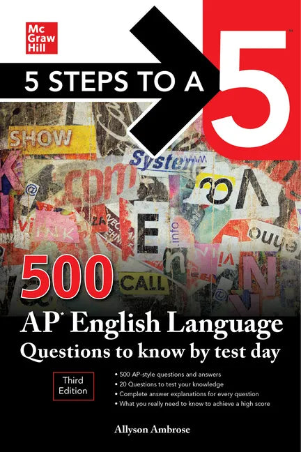 5 Steps to a 5: 500 AP English Language Questions to Know by Test Day, Third Edition - Paperback