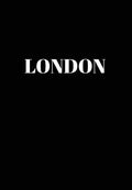 London: Hardcover Black Decorative Book for Decorating Shelves, Coffee Tables, Home Decor, Stylish World Fashion Cities Design - Hardcover