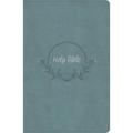KJV Large Print Personal Size Reference Bible, Earthen Teal Suedesoft Leathertouch, Indexed - Imitation Leather
