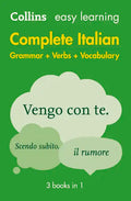 Easy Learning Italian Complete Grammar, Verbs and Vocabulary (3 Books in 1): Trusted Support for Learning - Paperback