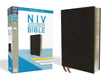 NIV, Thinline Bible, Giant Print, Bonded Leather, Black, Indexed, Red Letter Edition - Bonded Leather