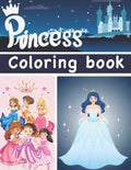Princess Coloring Book: Big princess coloring book / 55 beautiful princesses to color - Paperback