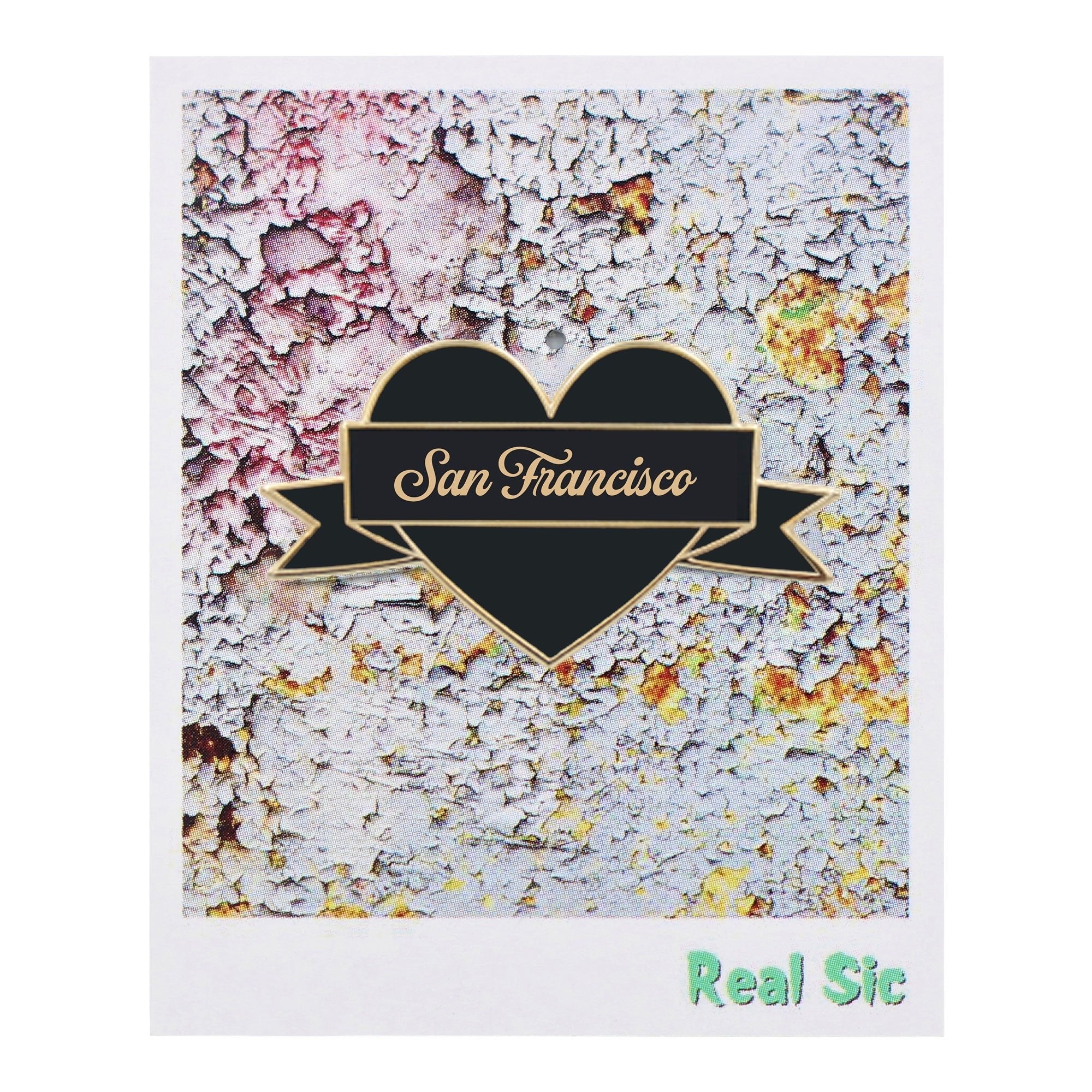 I Heart San Francisco Enamel Pin – Black & Gold City Pin
