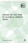 The Syntax of the Verb in Classical Hebrew Prose - Paperback