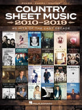 Country Sheet Music 2010-2019: Piano/Vocal/Guitar Songbook - Paperback