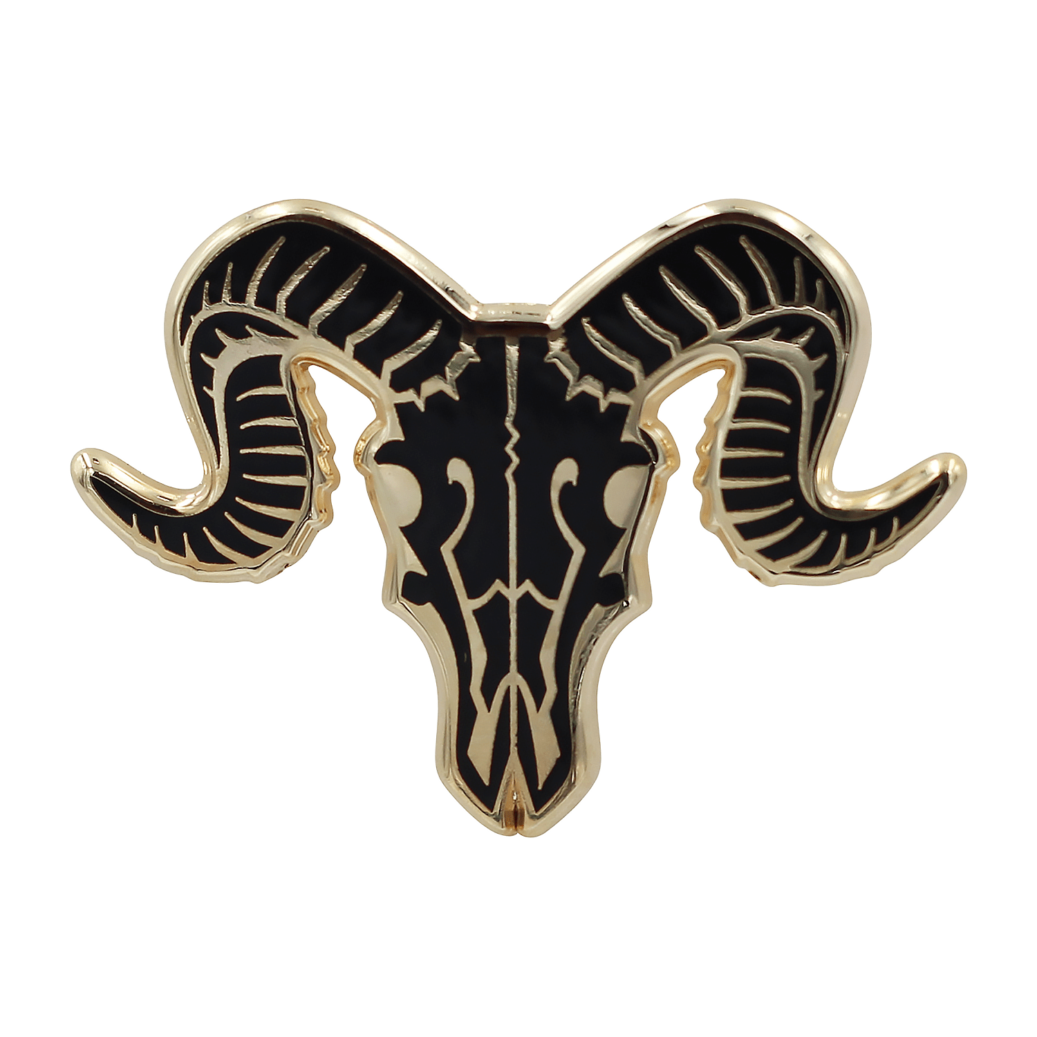 Ram Skull Pin - Occult / Baphomet Enamel Pin