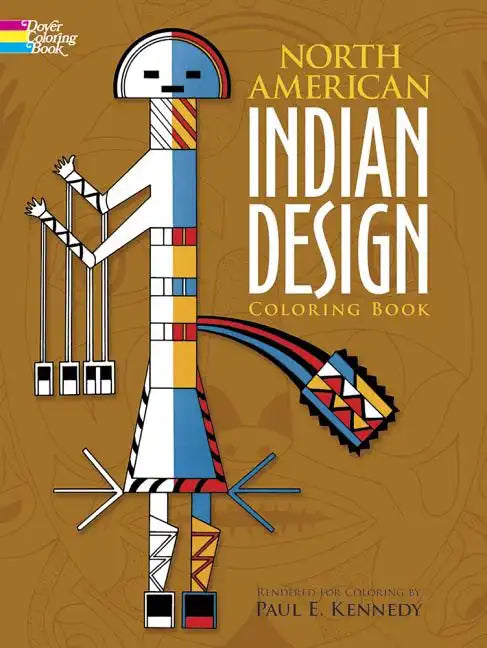 North American Indian Design Coloring Book - Paperback