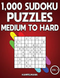 1,000 Sudoku Puzzles Medium to Hard: Big Sudoku Puzzle Book for Adults with Solutions (Vol. 1) - Paperback