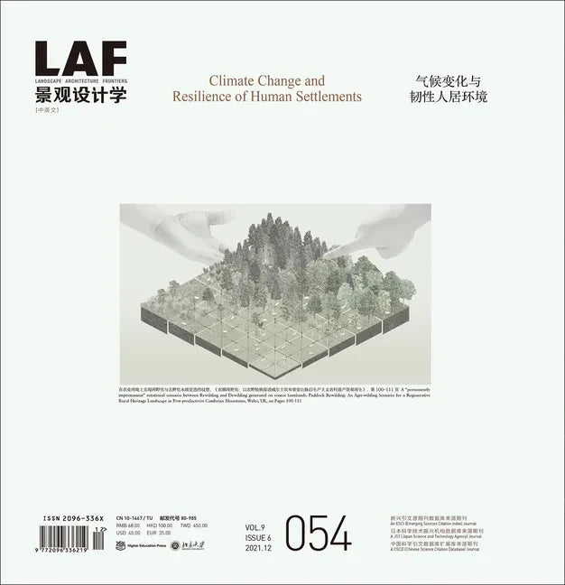 Landscape Architecture Frontiers 054: Climate Change and Resilience of Human Settlements - Paperback